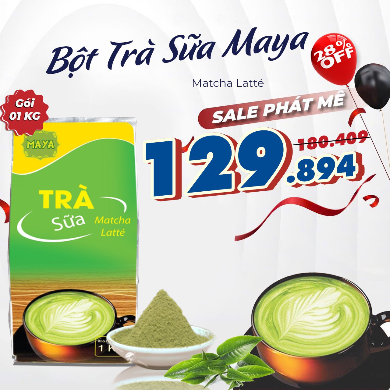 BỘT TRÀ SỮA MATCHA LATTE  - TÚI 1KG
