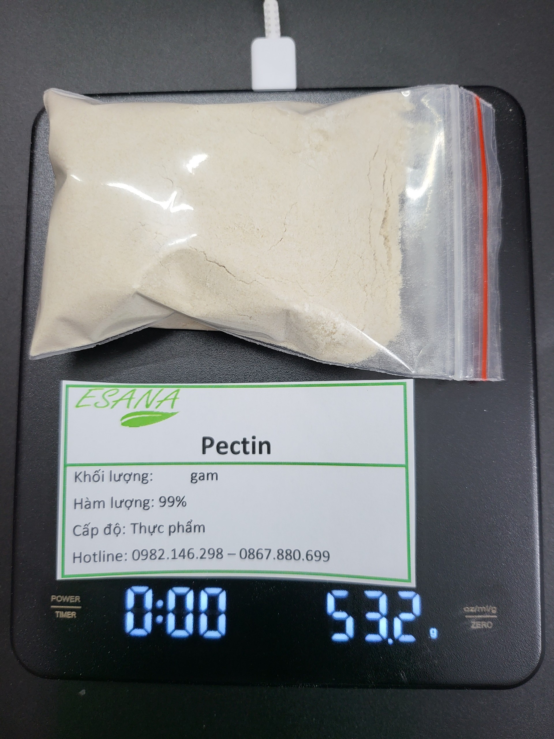 50g-100g Bột Pectin thực phẩm