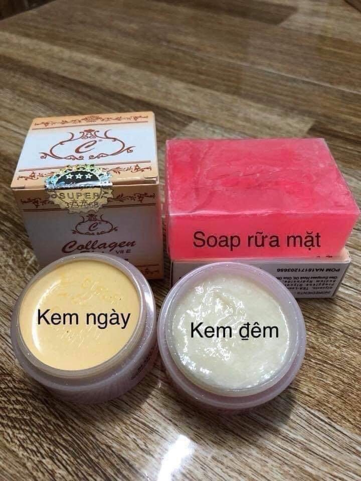 [HCM]Set 3 sản Phẩm Collagen Plus Viit E Thái 2 Kem Ngày Và Đêm