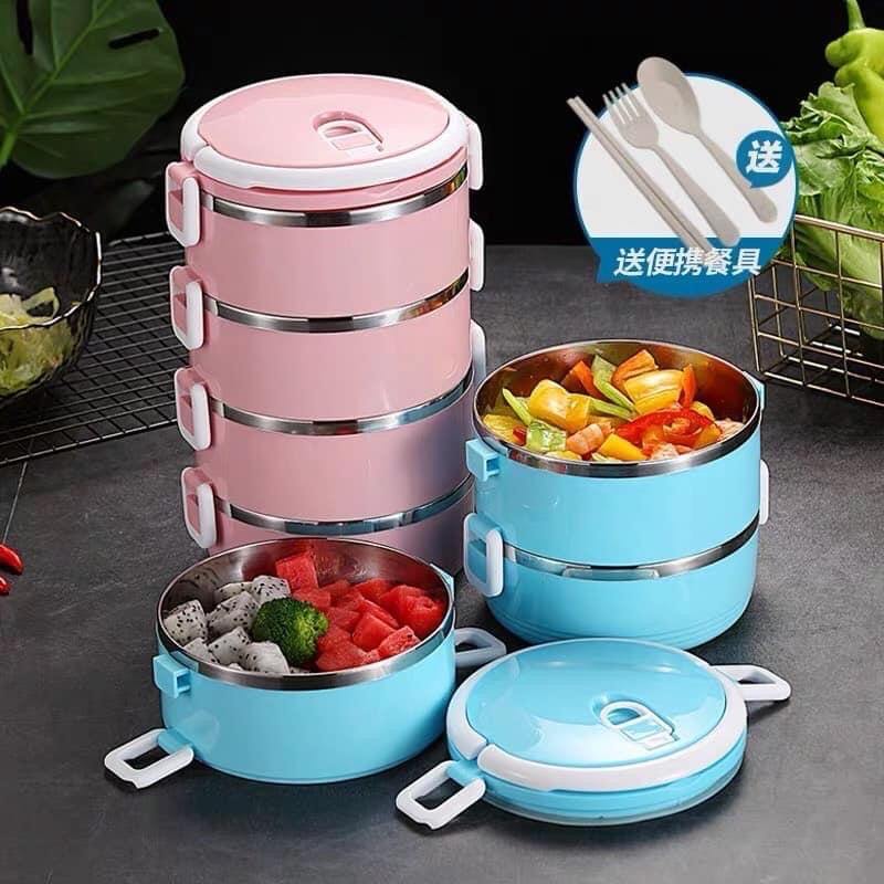 Hộp Đựng Cơm Cặp Lồng Cơm Giữ Nhiệt Lúa Mạch Ruột Inox Chất Lượng Số 1