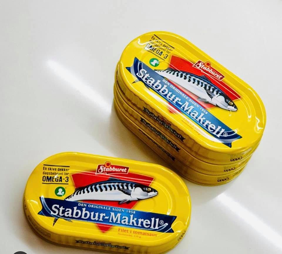 Combo 5 hộp cá thu sốt cà STABBUR-MAKRELL Na Uy (170gram)