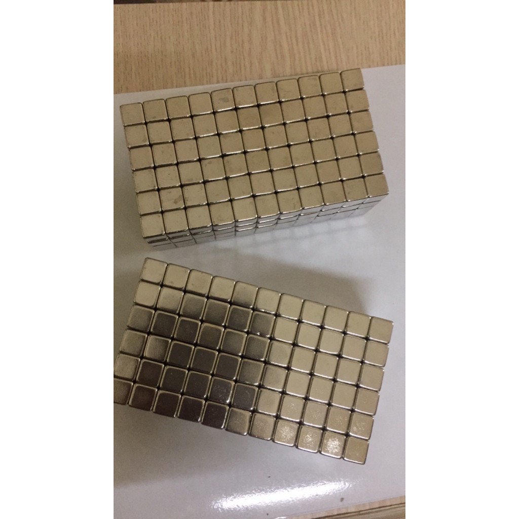 Nam châm đất hiếm hình vuông  10x10x10mm ( set 10 viên ).