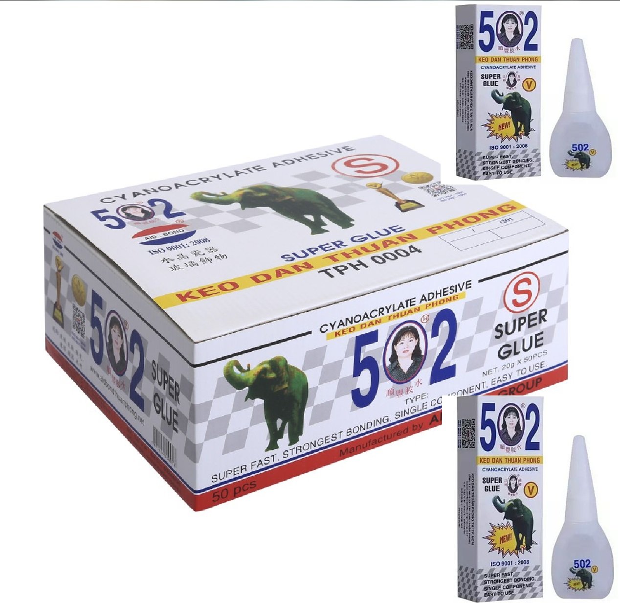 hộp keo dán sắt 502