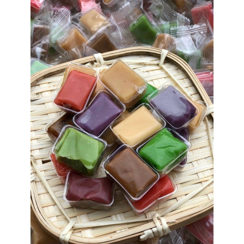 kẹo dừa mix nhiều màu 500g