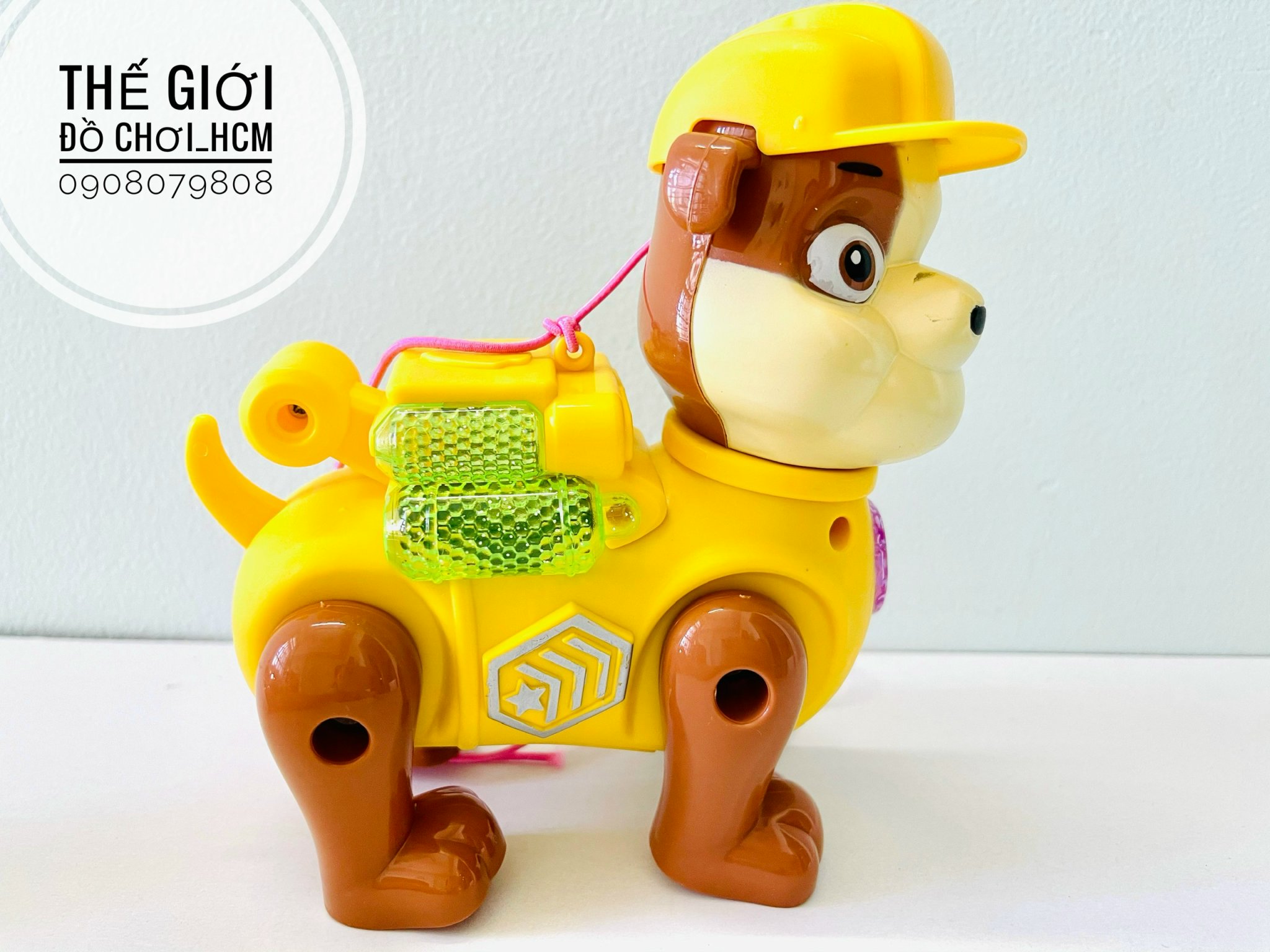 Đồ chơi chó cứu hộ chạy pin cho bé dắt đi dạo