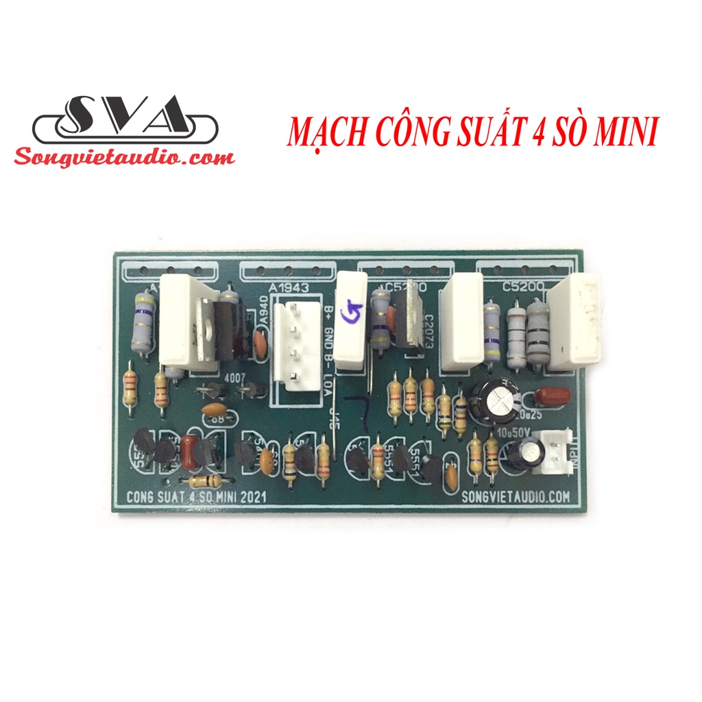 MẠCH CÔNG SUẤT 4 SÒ MINI (1 KÊNH) - 1 MẠCH