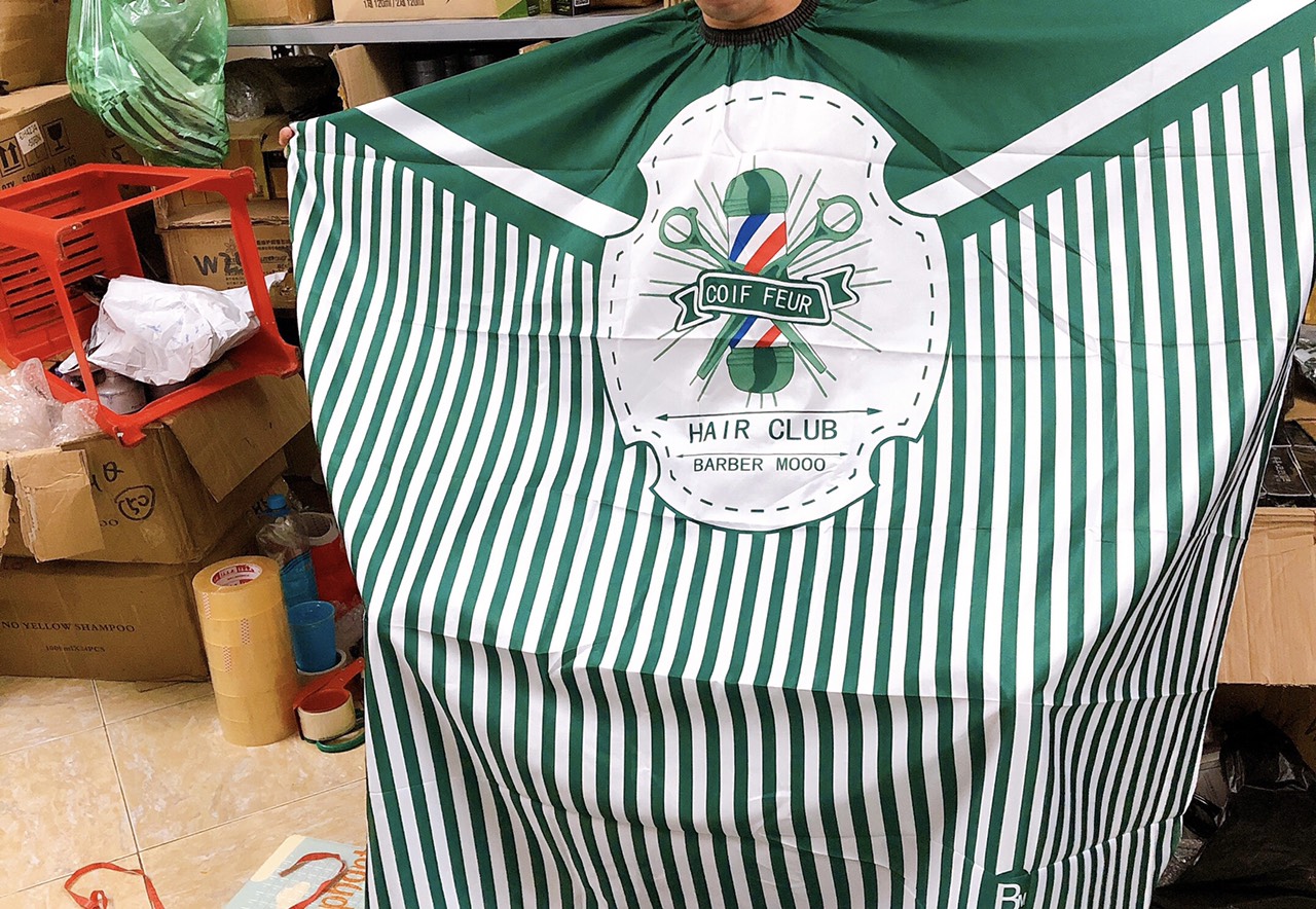 Khăn Choàng Cắt Tóc Barbershop cao cấp(giao màu ngẫu nhiên a)