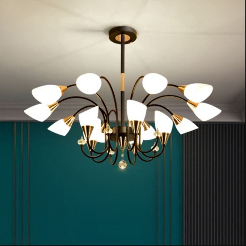 Đèn chùm cao cấp ORIANA 15 tay phong cách hiện đại trang trí nội thất
