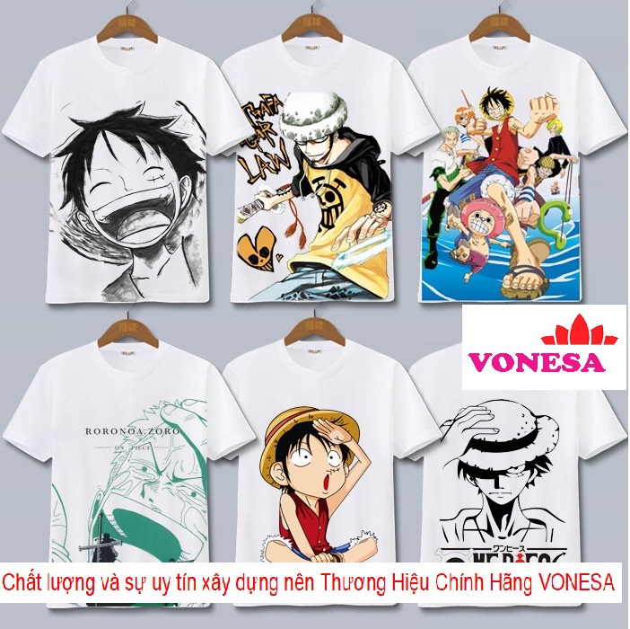 [HCM]Áo Thun Ngắn Tay Dáng Rộng In Hoạt Hình Vua Hải Tặc Kiểu Nhật Bản Cá Tính FREESIZE DƯỚI 65KG