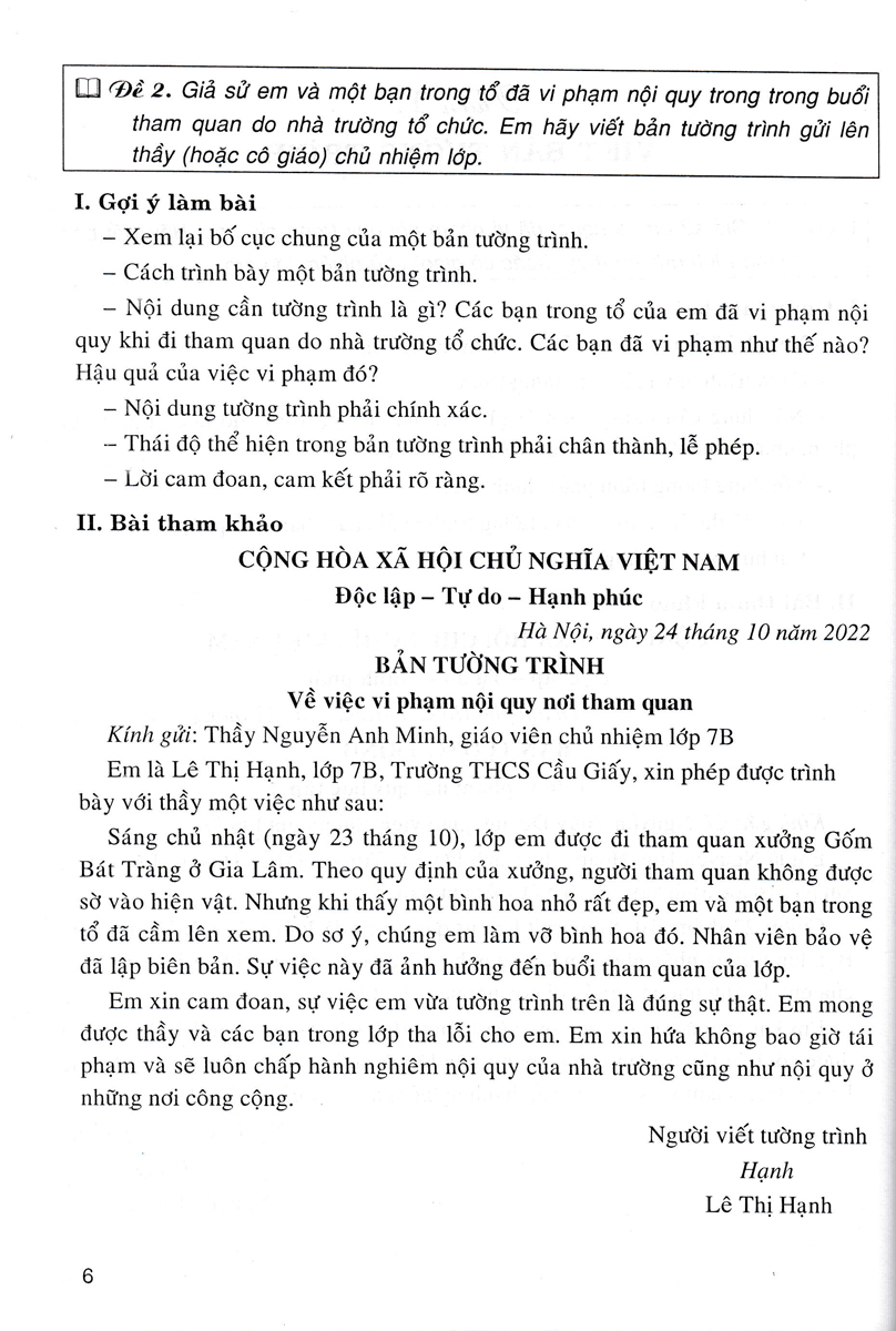 Những Đoạn & Bài Văn Hay Lớp 7 (Theo Chương Trình GDPT Mới)