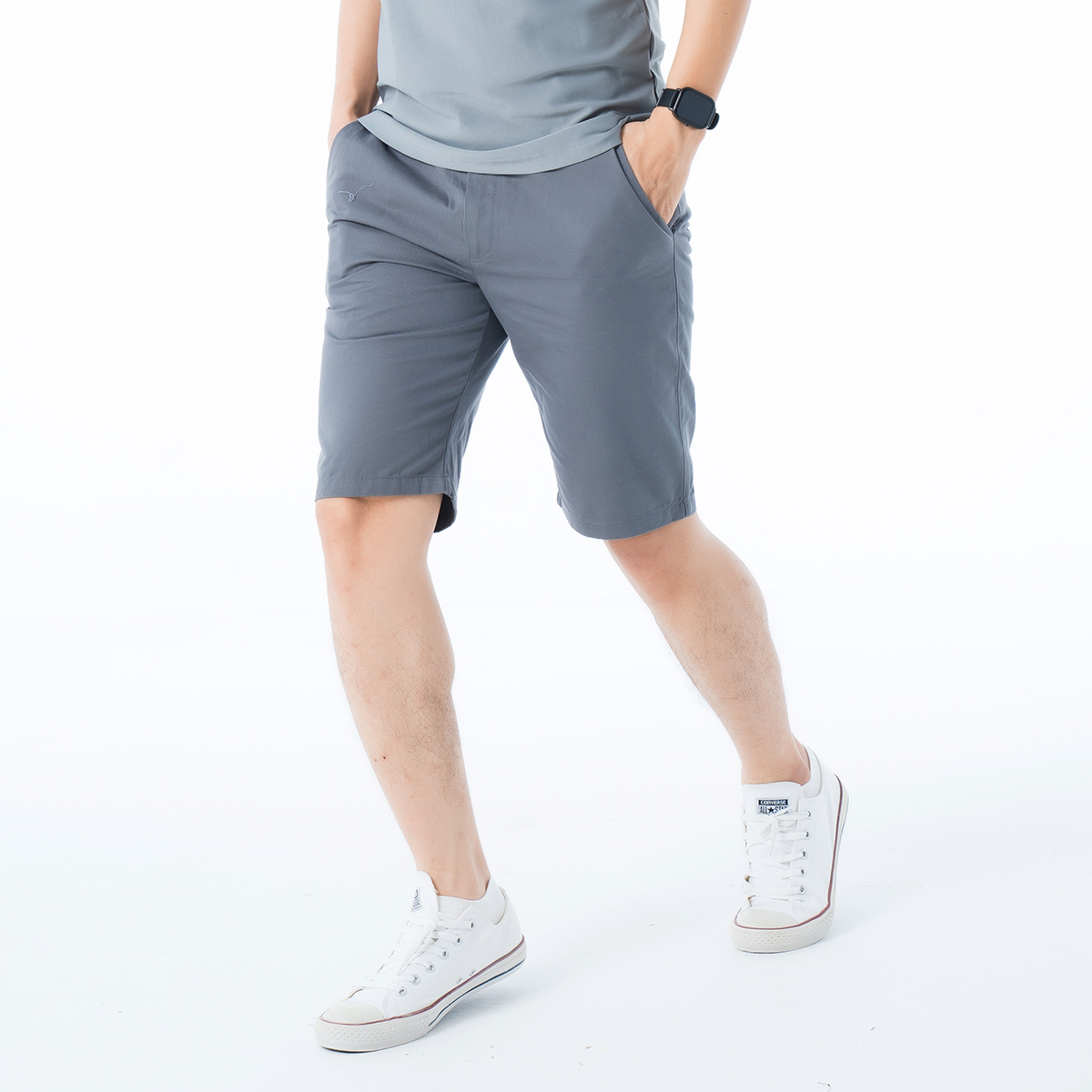 Quần short gió cạp khuy form regular Rough chất liệu gió mỏng nhẹ thoáng mát