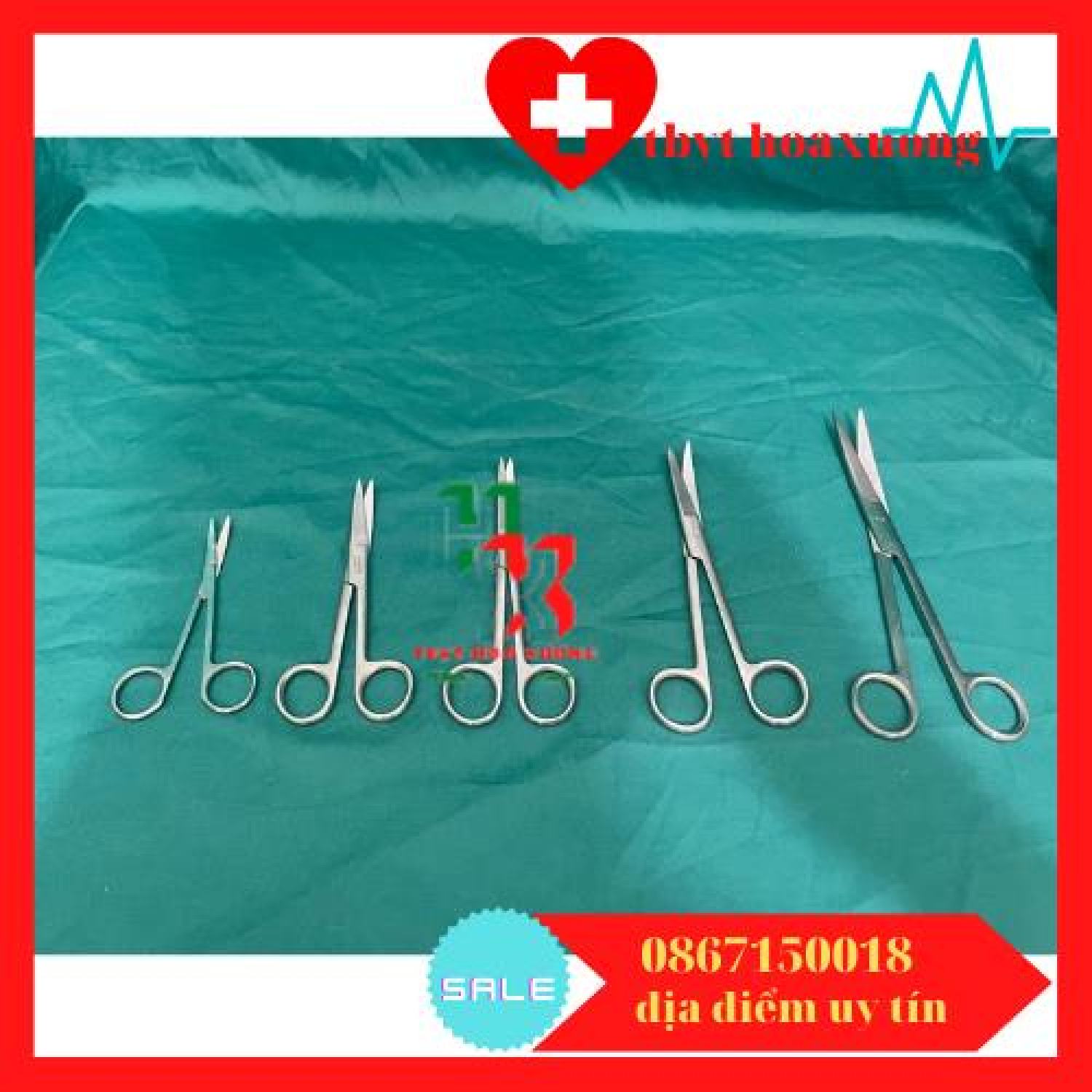 [Hàng Cao Cấp] Kéo Y Tế Cong Nhọn 2 Đầu 18cm - Pakistan