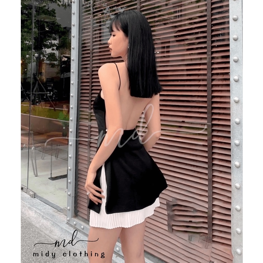 ✙☂  Áo kiểu 2 dây hở lưng sẵn mút ngực