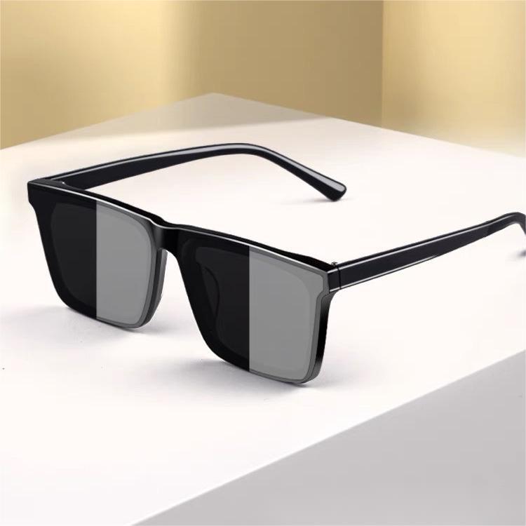 MOYOKA Kính râm nữ gọng lớn Retro Big Frame Sunglasses Ins Fashion Anti-blue Glasses Women Eyeglasses