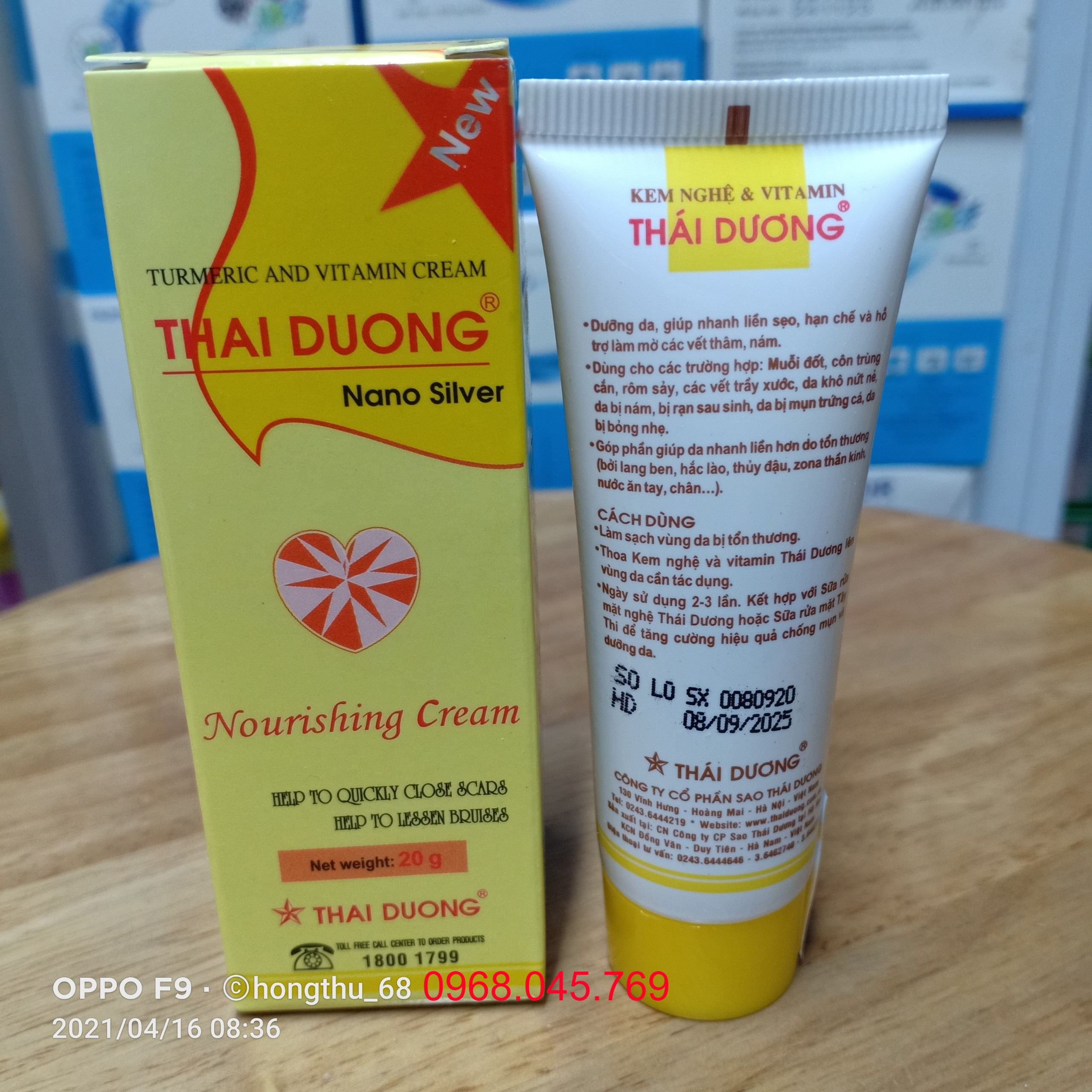 Kem Nghệ Thái Dương - Tuýp 20g