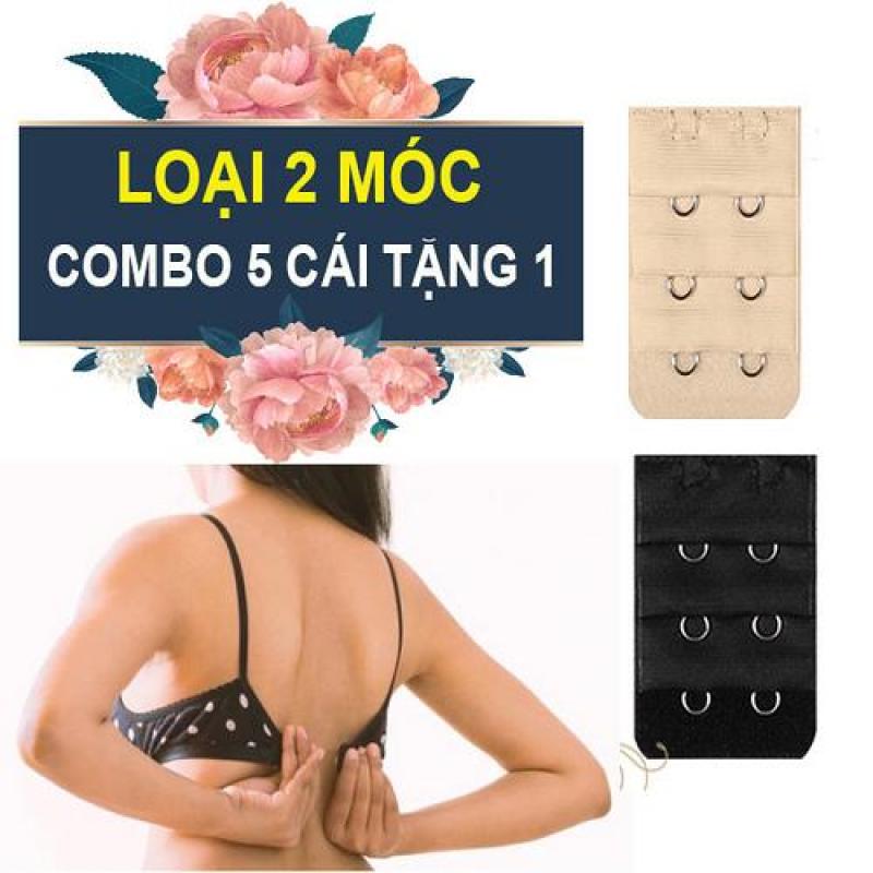 Combo 6 miếng nối dây áo ngực nới rộng áo Loại gài 2 móc