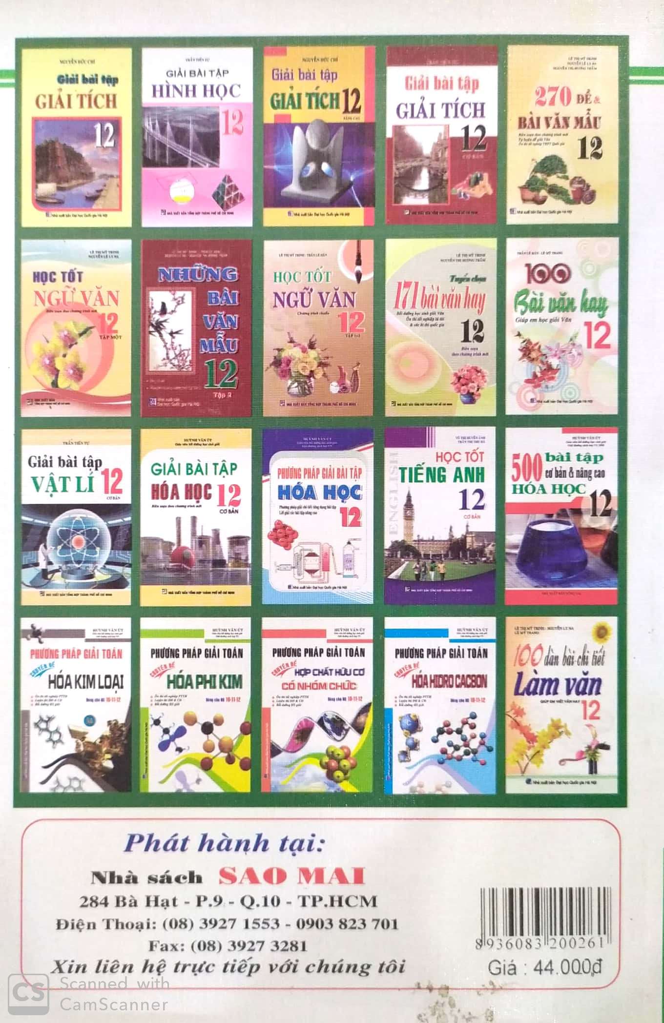 [HCM]Phương pháp giải toán hóa học hữu cơ