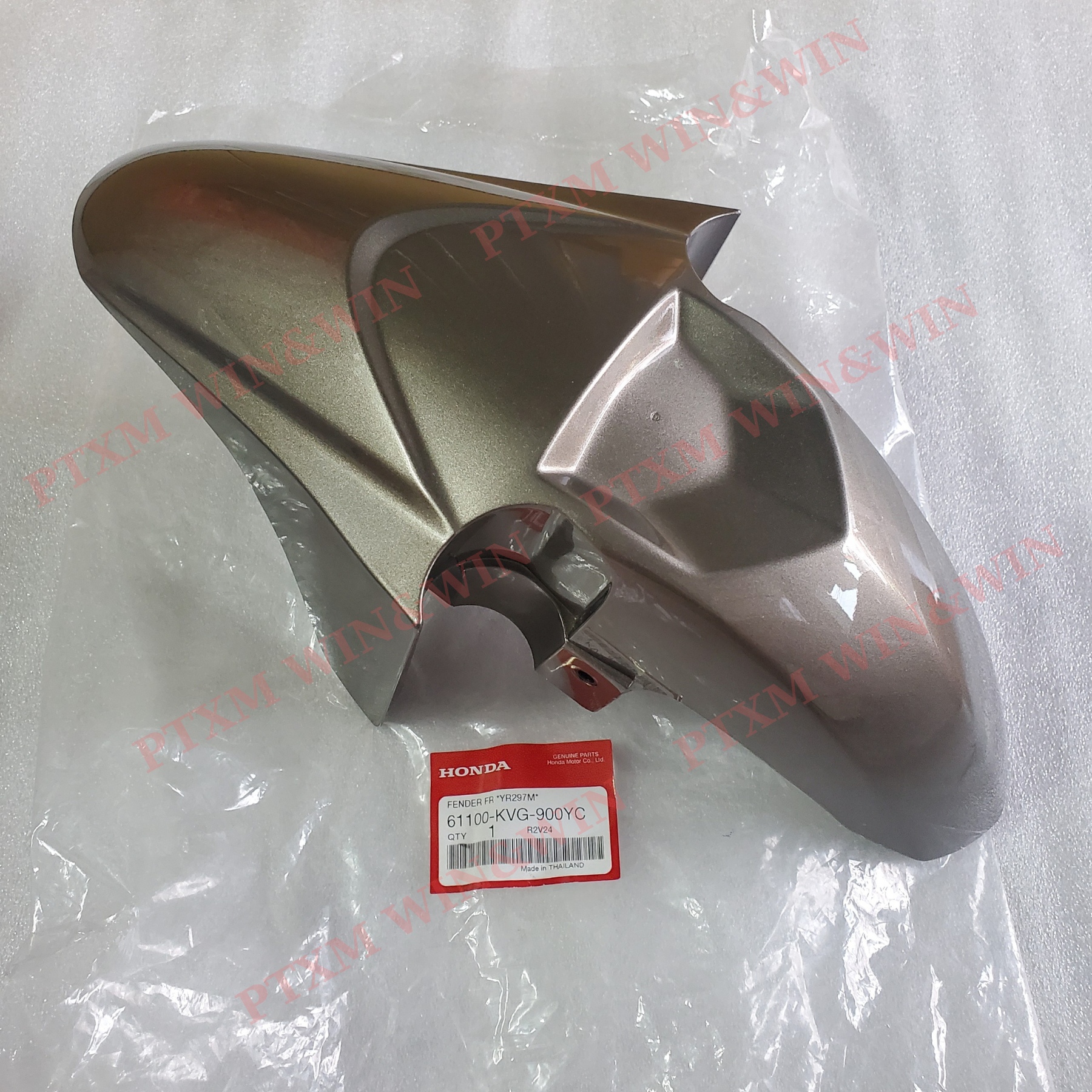 Chắn bùn trước, dè trước ab thái 110 đồng zin honda thái lan - 61100-kvg-900yc