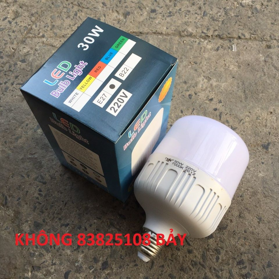Bóng đèn Led trụ 30W Trắng BẢO HÀNH 12 THÁNG