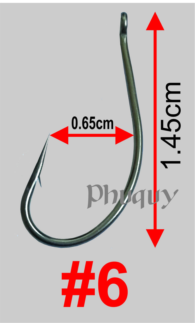 Hộp 100 Lưỡi Câu Cá Thép Carbon (Mã: D)