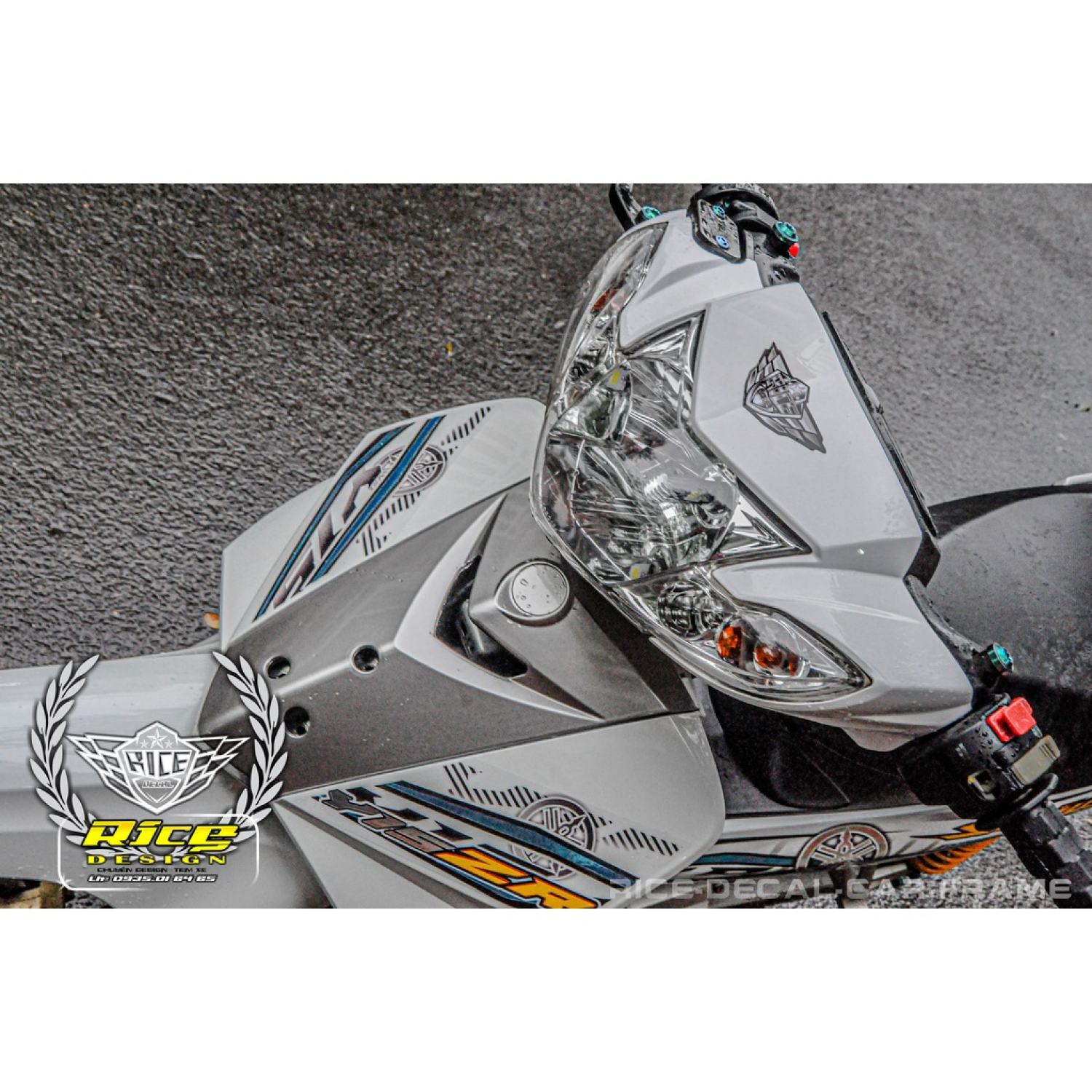 Tem Sirius trắng Full Y15ZR mẫu mới ( Tem in thương Mẫu gốc Rice decal )