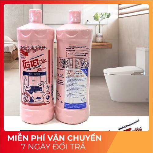 Chai Tẩy Vệ Sinh Bồn Cầu Cực Mạnh Okay 960ml , Tấy Toliet Sàn Nhà Tắm Siêu Sạch