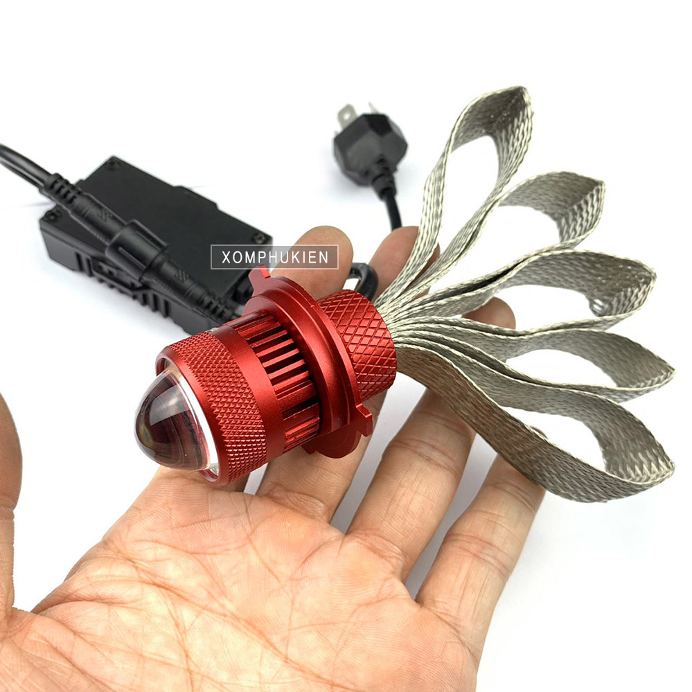 [HCM]Đèn Pha Bi Cầu Ruby Cos Vàng  Pha Trắng [ 1 Chiếc ]