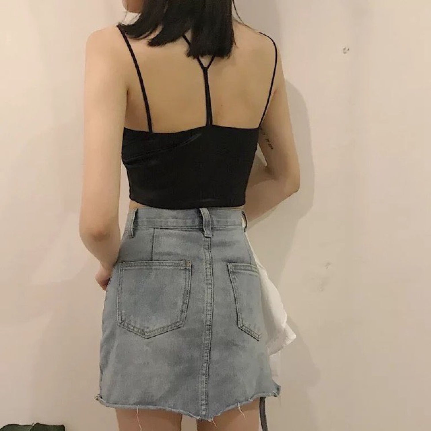 Áo bra satin lụa mềm - áo bra 2 dây PHỐI YẾM phi bóng GIÁ THANH LÝ