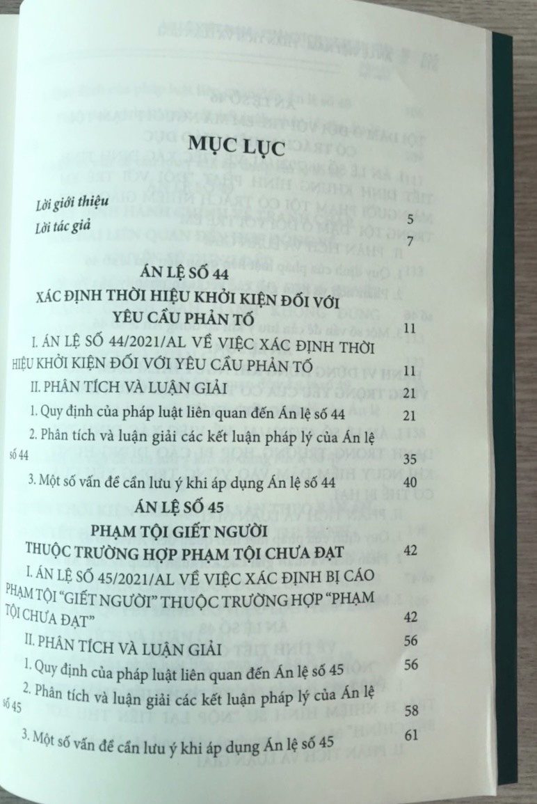 Án lệ Việt Nam - Phân tích và luận giải (Tập 2: từ án lệ 44 đến án lệ 70)