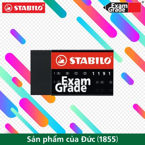 Gôm tẩy STABILO Exam Grade màu đen cỡ trung/nhỏ (ER191)