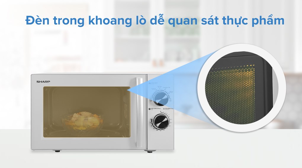 Lò vi sóng Sharp R-32A2VN(S) 23L 900W - Bảo Hành 12 Tháng Toàn Quốc