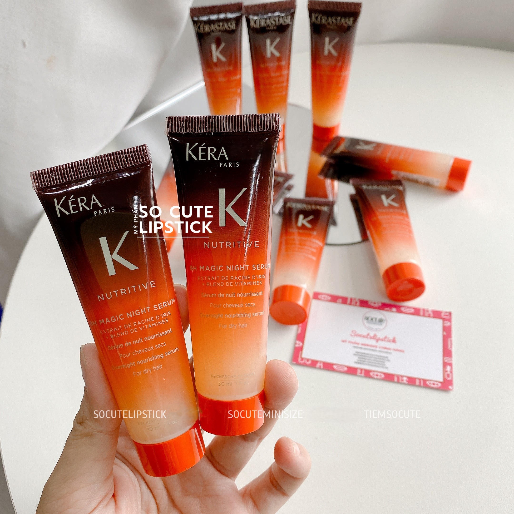 Serum dưỡng tóc Kera.astase Nutritive 8H Magic Night Serum Sample 6ml