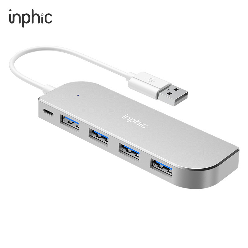 Bảng giá Hub USB3.0 năm cổng INPHIC H6 hỗ trợ cho tất cả các dòng máy tính để mở rộng thêm cổng USB - Chính Hãng Phong Vũ