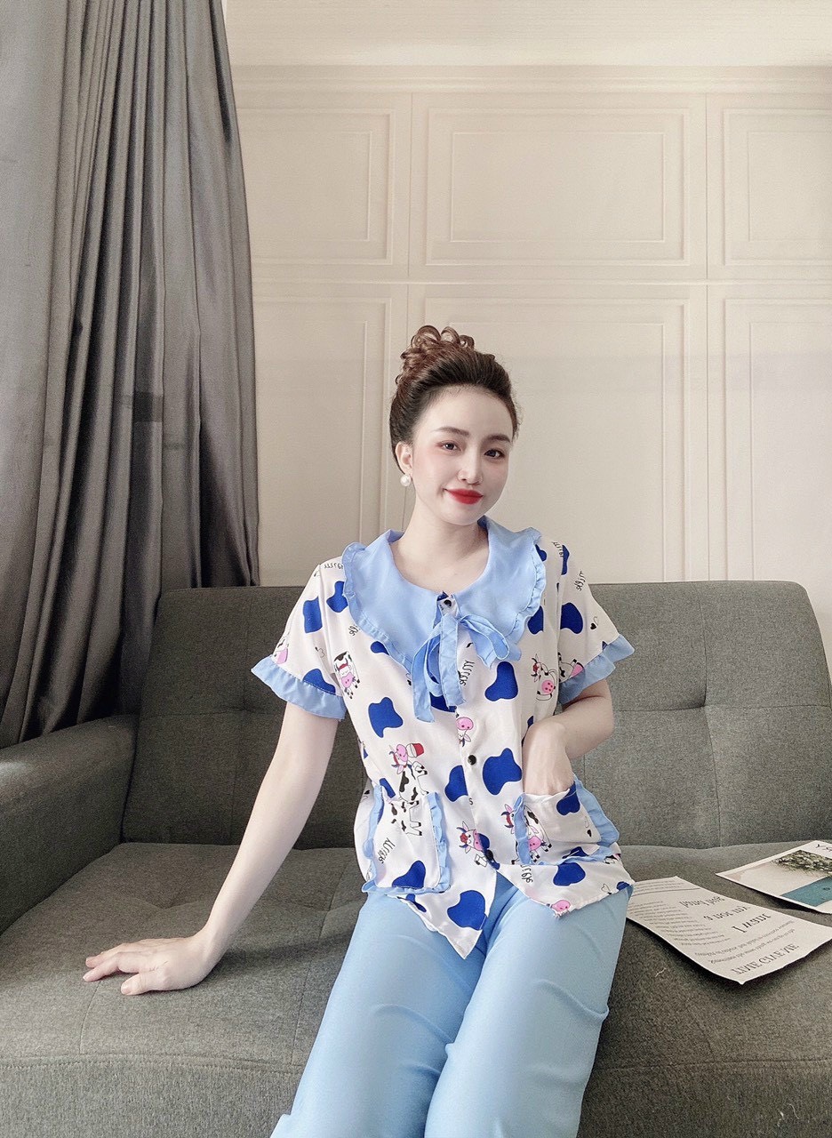 [HCM]Đồ bộ dài kate mịn tiểu thư