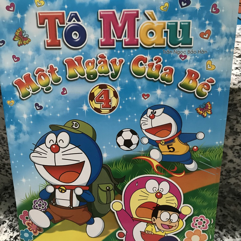 [HCM]Vở tô màu doremon - doraemon [HÌNH THẬT+VIDEO]