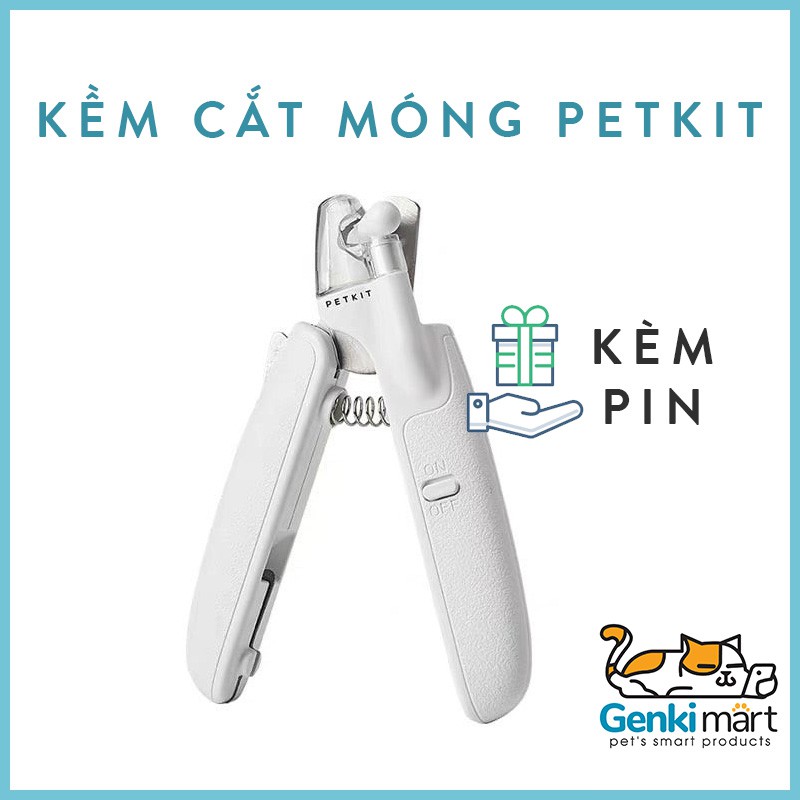 Kềm cắt móng cho thú cưng Petkit (có đèn soi sáng)