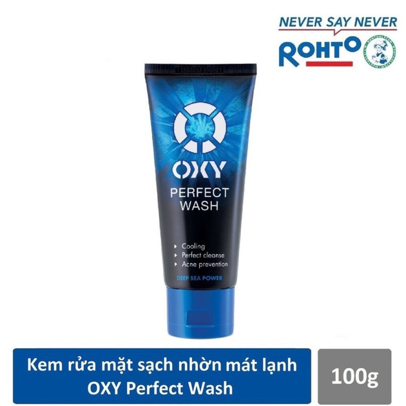01 tuýp Gel OXY Xanh Đen 100g ngừa khuẩn mụn cực mát lạnh Khoáng chất biển sâu
