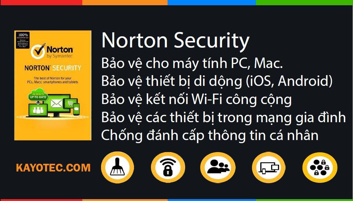 Phần mềm Norton Security 1 Thiết bị 1 năm