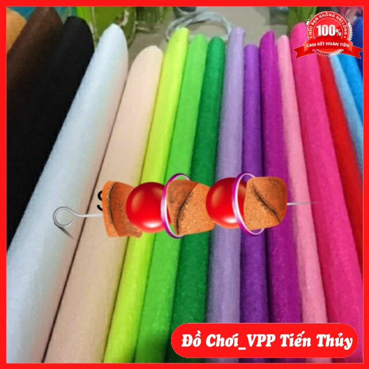 Vải dạ màu khổ 4545cm - đồ chơi văn phòng phẩm tiến thủy