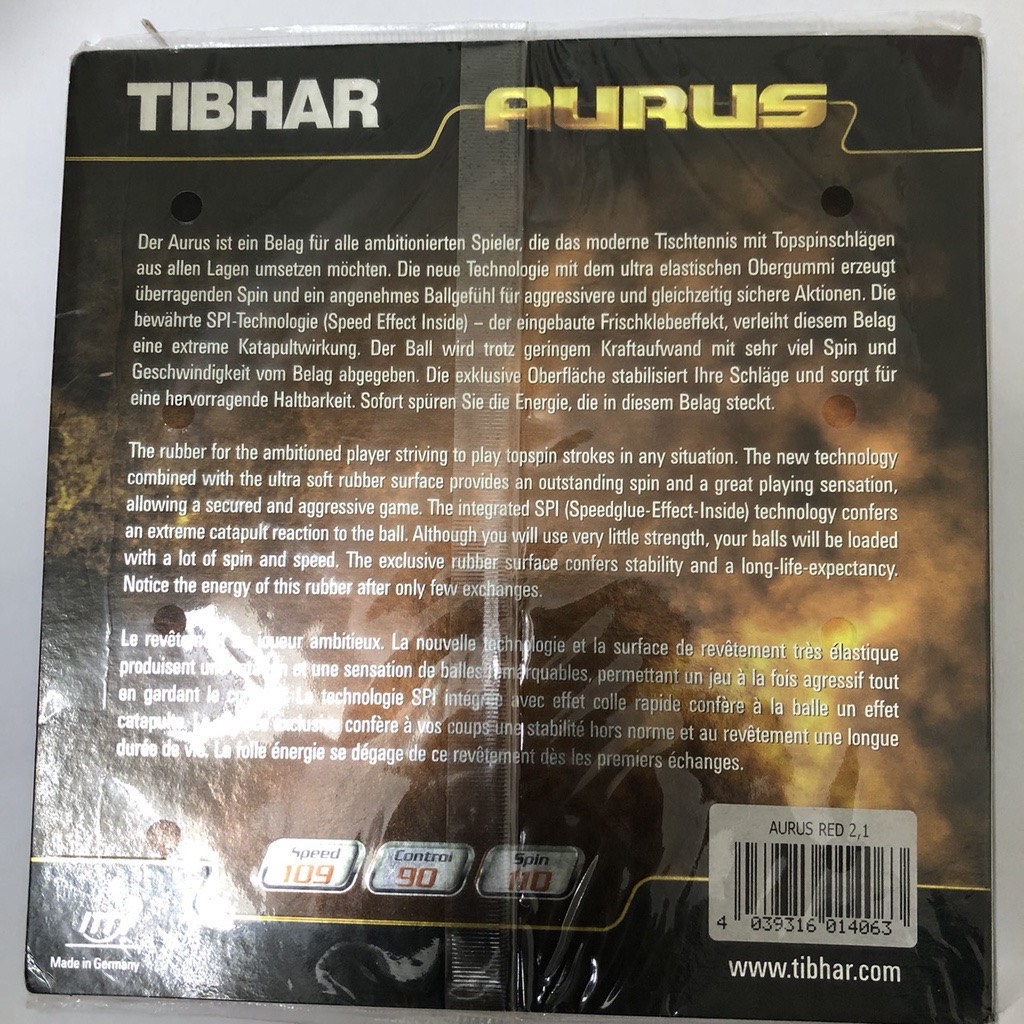 Mặt vợt bóng bàn Tibhar Aurus