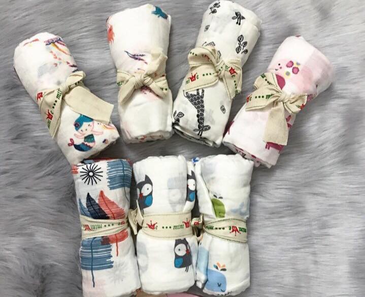 khăn aden cho bé cỡ đại 120*120