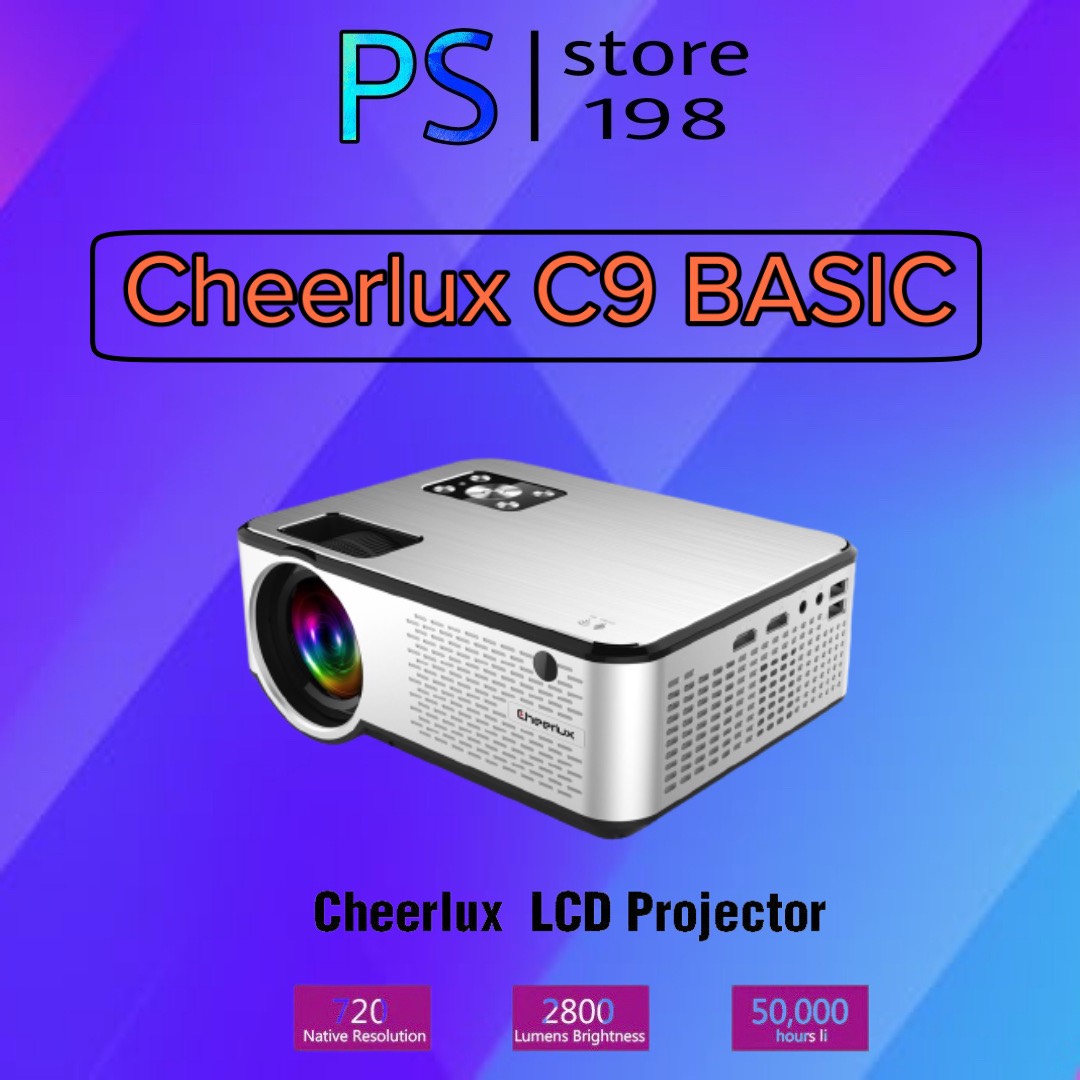 Máy chiếu phim mini cheerlux c9 hd 720p và máy chiếu timoo x2 full hd android
