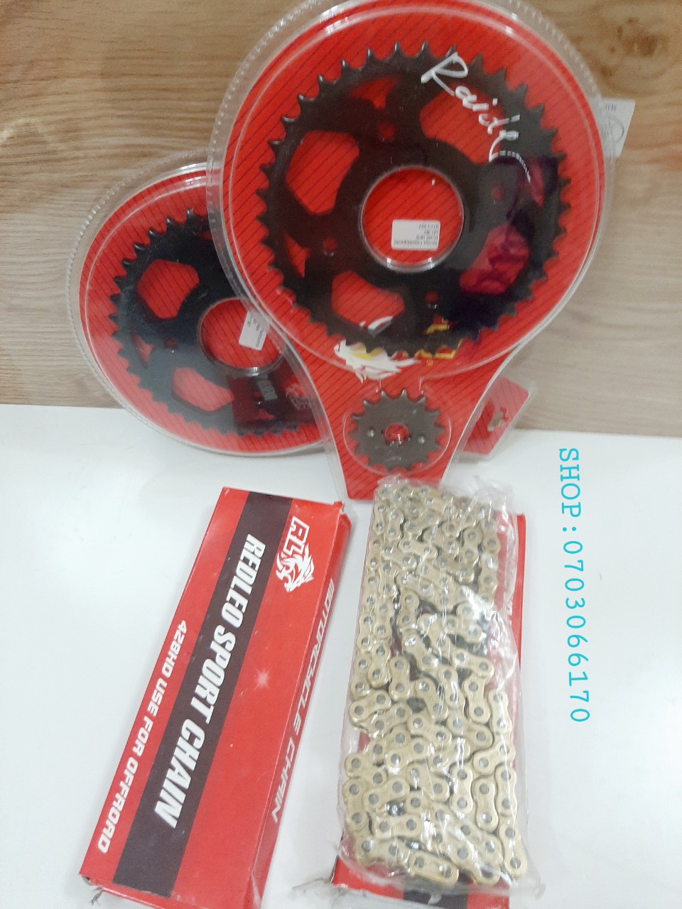 [HCM]BỘ NHÔNG SÊN DĨA REDLEO SÊN VÀNG GẮN XE RAIDER SATRIA GẮN VỪA NHƯ ZIN
