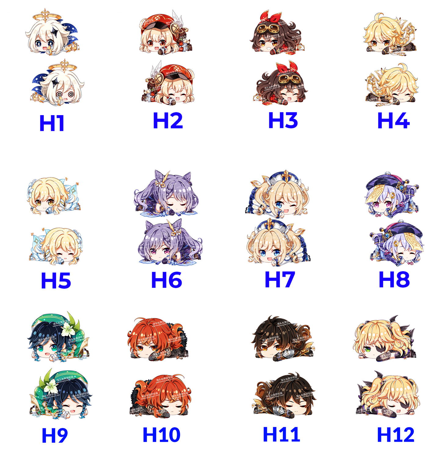 [7-11/12 VOUCHER 8%]Gối ôm Gối ngủ Anime chibi - Genshin Impact [AAM] [PGN44]