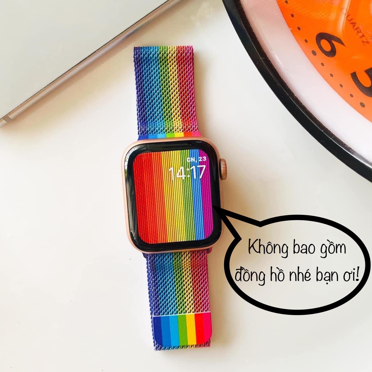 Dây Milanese Loop Rainbow cho Apple Watch