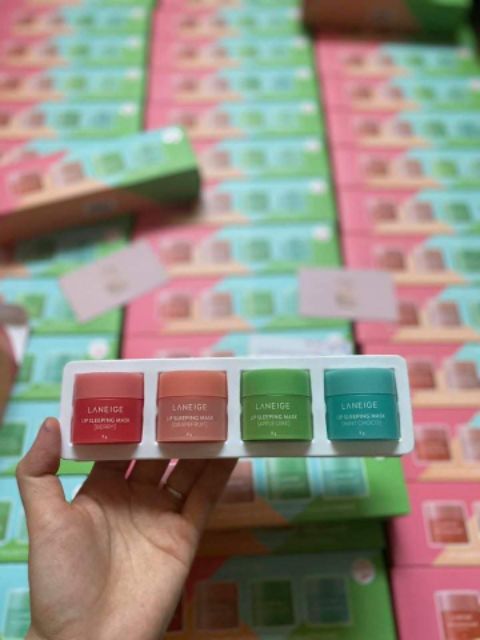 Dưỡng môi Laneige set 4 món (có tách set 3g, 8g, 20g)
