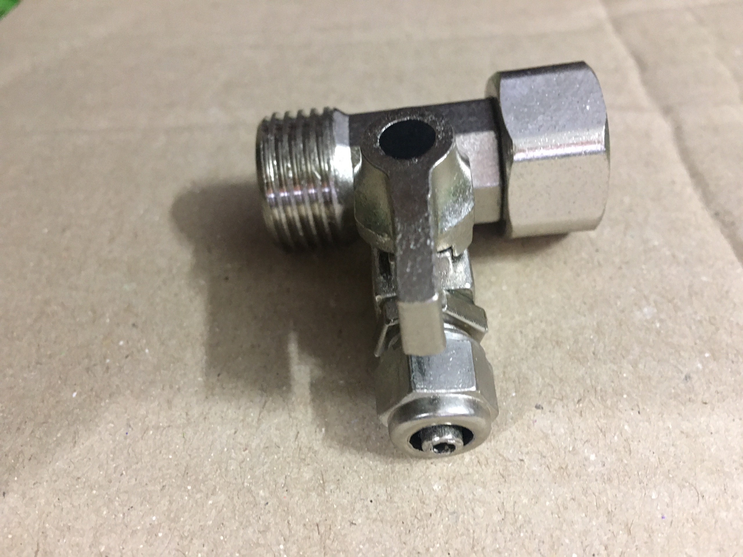 (HCM) Khóa Cấp Nước Đúc Liền Ren 21 Dây 6mm (Van Khóa Máy Lọc Nước)