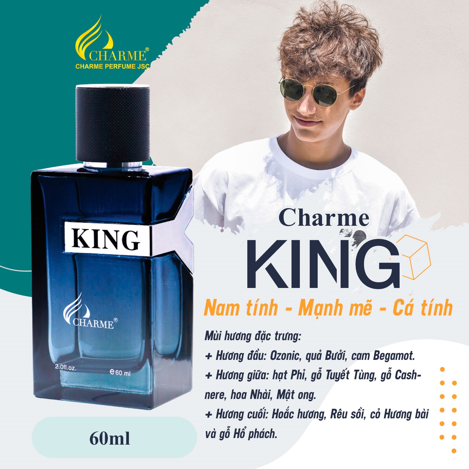 Nước hoa Charme King 60ml