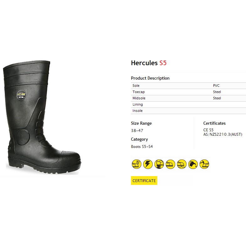ỦNG BẢO HỘ JOGGER HERCULES S5-ĐEN