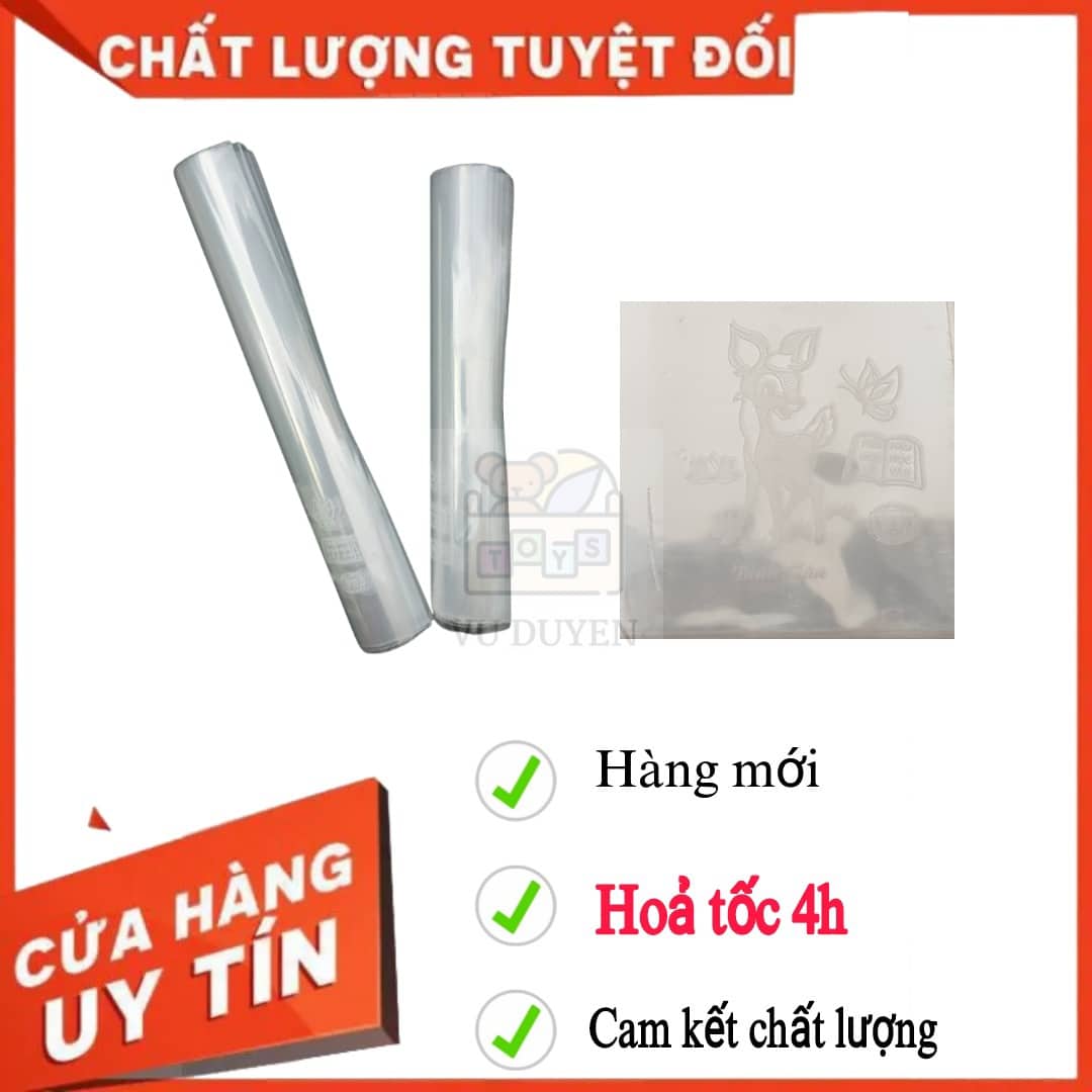 Set 10 bìa kiếng bọc sách, bọc vở dày cho bé